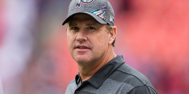 Head coach Jay Gruden of the Washington Redskins before a game against the New England Patriots at FedExField Oct.  6, 2019, in Landover, Md.
