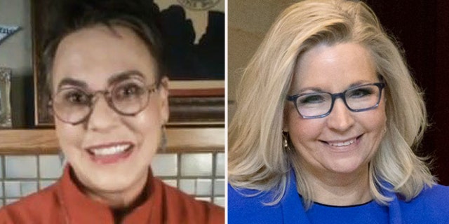 Candidate Harriet Hageman and Wyoming Rep. Liz Cheney