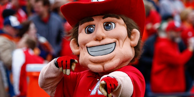 Nebraska Cornhuskers mascot Herbie Husker is seen during the game against the Illinois Fighting Illini at Memorial Stadium on October 3, 2015 in Champaign, Illinois.  Illinois defeated Nebraska 14-13.