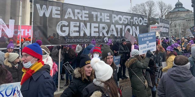 March for Life sign at Supreme Court in Washington, D.C.