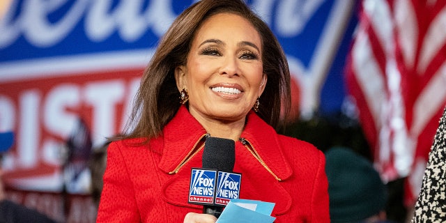 NEW YORK, NEW YORK - DECEMBER 09: Jeanine Pirro attends the new All-American Christmas Tree lighting outside News Corporation at Fox Square on December 9, 2021 in New York City. The original 50-foot tree displayed on FOX Square in Midtown Manhattan was allegedly set on fire by a man during the early morning hours of December 8, 2021. He was later arrested. (Photo by Alexi Rosenfeld/Getty Images) 