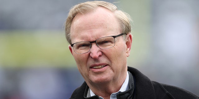 New York Giants co-owner John Mara looks on before the game against the Washington FL at MetLife Stadium on January 9, 2022, in East Rutherford, New Jersey.