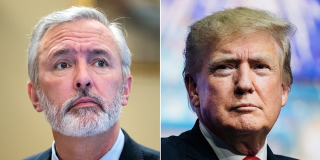 Rep. John Katko, R-N.Y., and former U.S. President Trump.