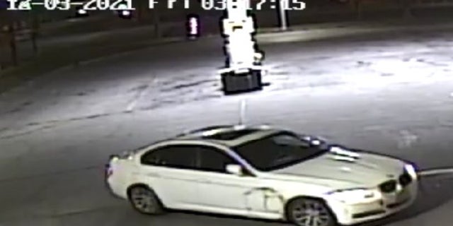 The car the suspect was last seen traveling in.