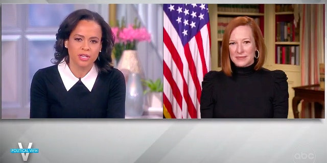 White House press secretary Jen Psaki responds to a question from "The View's" guest co-host Linsey Davis on the future of federal voting legislation - Januarie 21, 2022. (Screenshot/ABC)