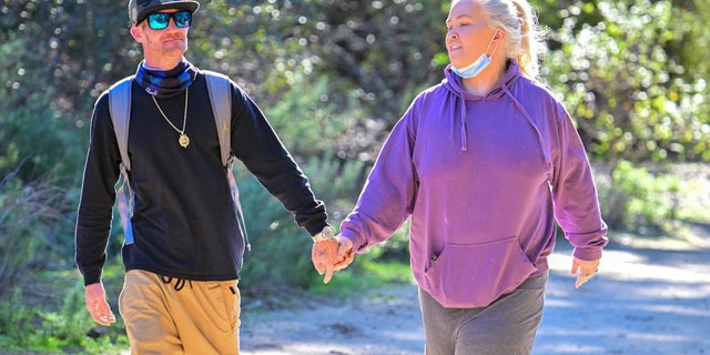 Mama June hikes with new boyfriend, Justin Stroud outside Los Angeles.
