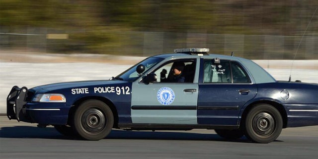 A Massachusetts State Police trooper vehicle.