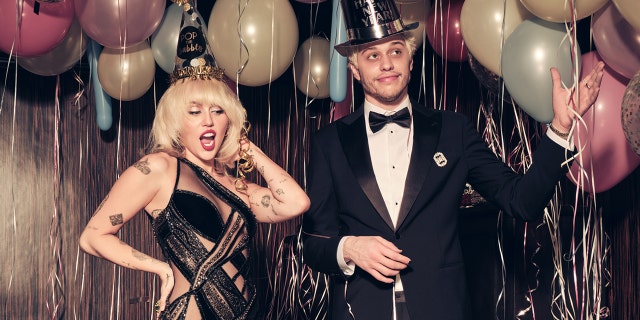 Miley Cyrus and Pete Davidson appeared on "Miley’s New Year’s Eve Party" on Friday night.