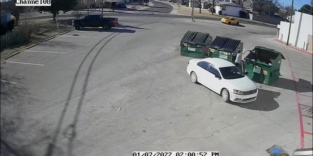 Surveillance video taken outside a New Mexico store shows the times a teenage mother allegedly threw her unwanted newborn baby into a dumpster.