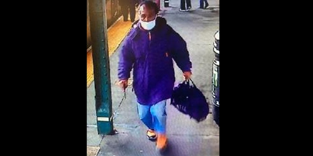 The suspect in the subway platform attack.