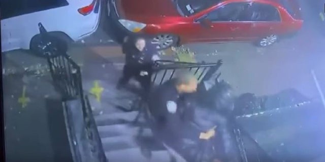 Two NYPD officers were shot during a Nov. 24, 2021 confrontation with a suspect, identified as Charlie Vasquez, in the Bronx. He was indicted Monday on several charges, including first-degree attempted murder.