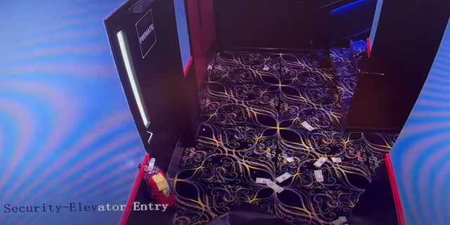 Cash on the floor of a Hustler Club in Nashville.
