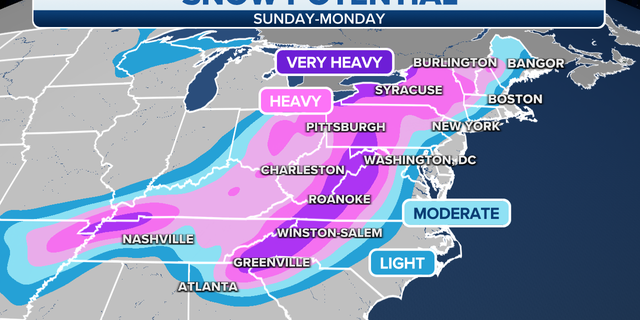 Northeast snow potential