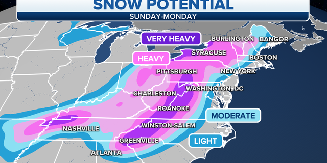 Northeast snow potential