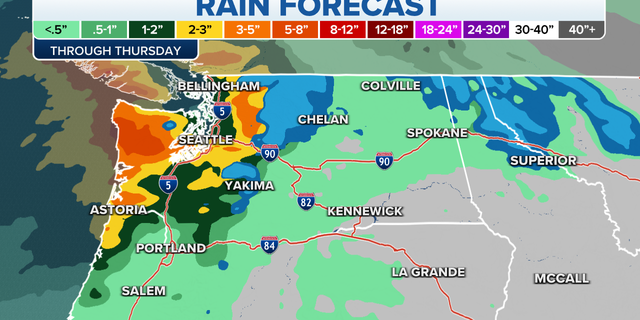 Northwest rain forecast