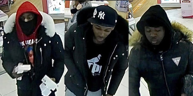 Police say the three men stole $3,000 in merchandise from an Ulta Beauty store located at 833 North Krocks Road in Lower Macungie Township,Lehigh County, in broad daylight on Sunday.
