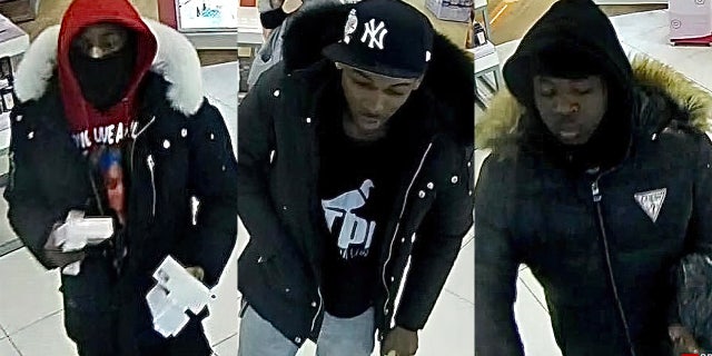 Police say the three men stole $ 3,000 in merchandise from an Ulta Beauty store located at 833 North Krocks Road en el municipio de Lower Macungie,Condado de Lehigh, in broad daylight on Sunday.