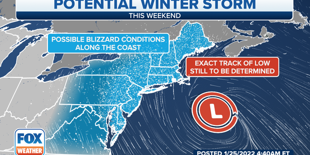 Northeast potential blizzard conditions