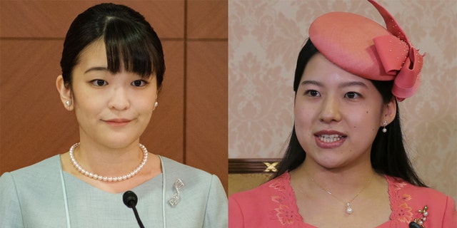 Both Princesses Mako (left) and Ayako (right) renounced their royal titles in Japan to marry commoners.