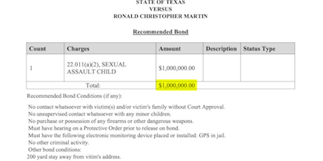 $ 1 million bail recommendation