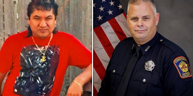 Oscar Rosales, 51, who police accuse of fatally shooting Harris County Corporal Charles Galloway early Sunday, is likely an alias, authorities said during a Monday news briefing.