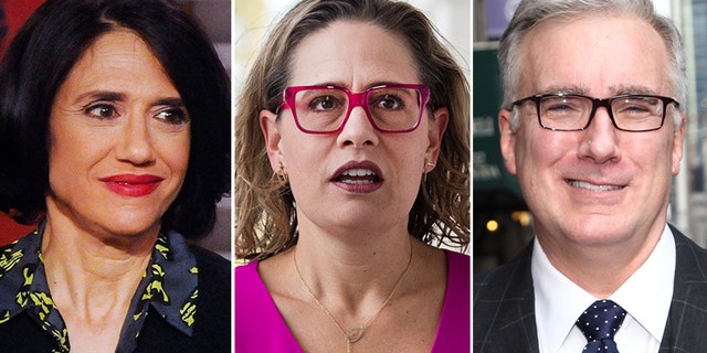 Washington Post columnist Jennifer Rubin and former MSNBC host Keith Olbermann are among the high-profile liberals to scold Sen. Kyrsten Sinema.