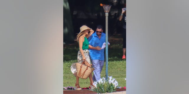 Jennifer Aniston is spotted for the first time on set of ‘Murder Mystery 2’ with co-star Adam Sandler in Hawaii.
