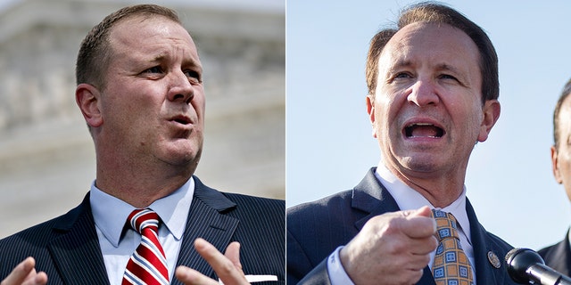 Attorneys General Eric Schmitt, Missouri, and Jeff Landry, Louisiana.