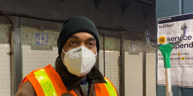 Ahmed, an MTA worker, describes how he stays safe when he takes the NYC subway.