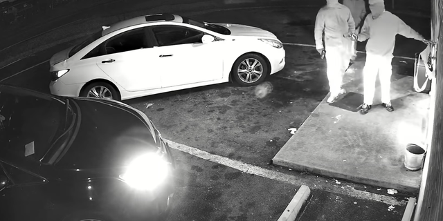 The three suspects entered the J&J Dollar Store shortly after midnight