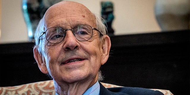 Supreme Court Justice Stephen Breyer during an interview in his office, in Washington, in August 2021. (Photo by Bill O'Leary/The Washington Post via Getty Images)
