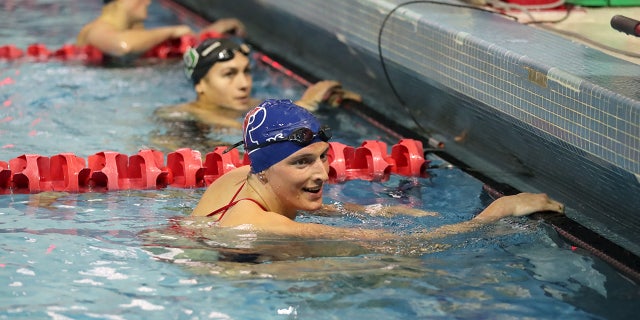 USA Swimming releases statement on transgender athlete policy - Fox News 2 Lia Thomas of the Pennsylvania Quakers smiles after winning the 200 meter freestyle event during a tri-meet against the Yale Bulldogs and the Dartmouth Big Green at Sheerr Pool on the campus of the University of Pennsylvania on January 8, 2022 in Philadelphia, Pennsylvania. (Photo by Hunter Martin/Getty Images)