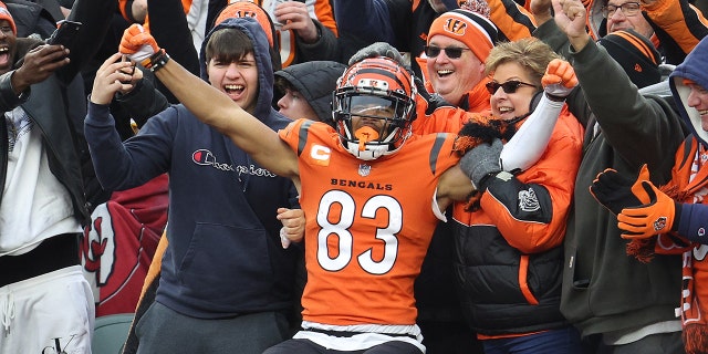 Tyler Boyd of the Cincinnati Bengals against the Kansas City Chiefs at Paul Brown Stadium on Jan. 2, 2022, en Cincinnati, Ohio.