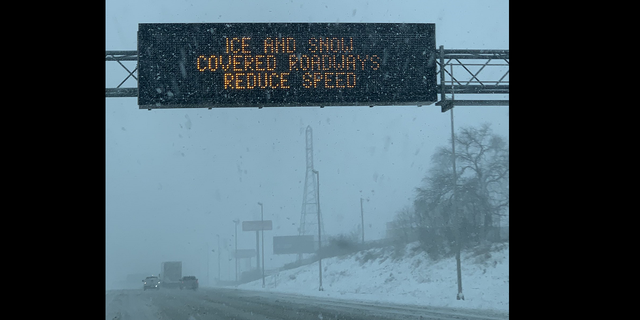 Highway conditions in Tennessee on Thursday.