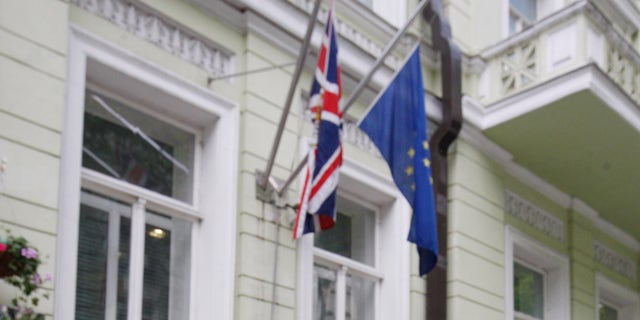 FILE: The British Embassy in Ukraine announced that it will withdraw some staffers from Kyiv but insisted that the embassy (Photo by STR/NurPhoto via Getty Images)