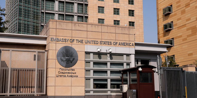 The U.S. Embassy in Moscow.