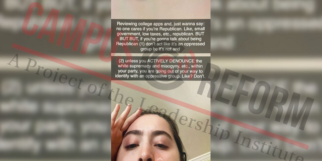 A Clemson University admissions counselor has been reassigned from her role after calling Republican applicants part of an "oppressive group" in a Snapchat story.