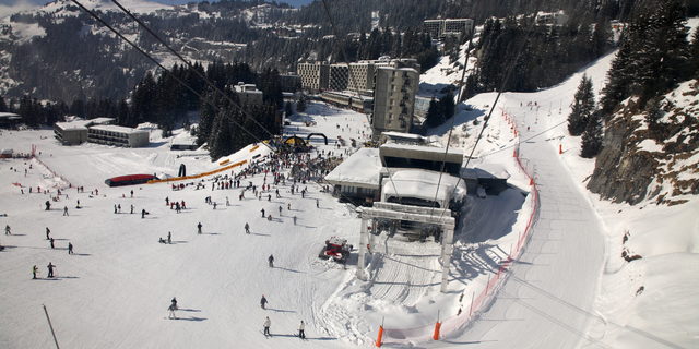Ski resort of Flaine, Haute Savoie on February 12, 2009 in Flaine, France.