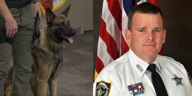 Sergeant Brian LaVigne and K-9 Roy (Credit: Hillsborough County Sheriff’s Office)