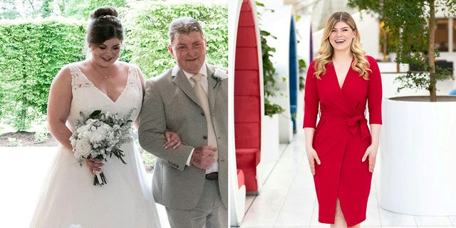 Verity Trueman lost 84 pounds after she was upset by how she looked in her wedding photos. 