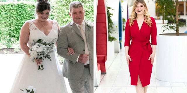 Verity Trueman lost 84 pounds after she was upset by how she looked in her wedding photos. 