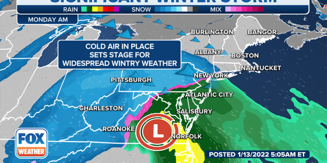 Eastern winter storm forecast 