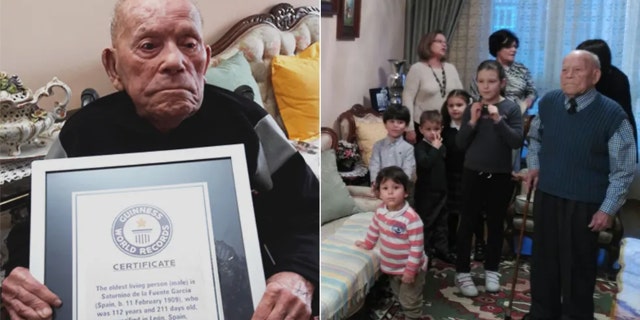 Saturnino de la Fuente García, the world's oldest man, dies at 112.