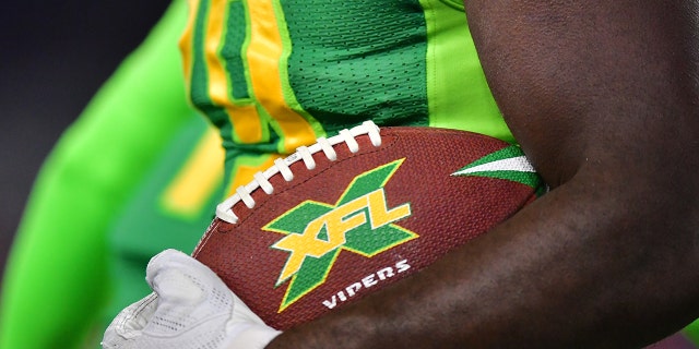 Jacques Patrick #29 of the Tampa Bay Vipers carries the ball after scoring during the first quarter of an XFL game against the DC Defenders at Raymond James Stadium on March 01, 2020 a Tampa, Florida.