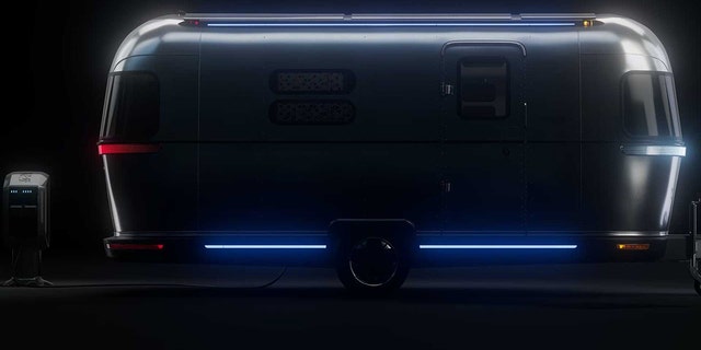 The Airstream eStream concept travel trailer is battery-powered and self-propelled.