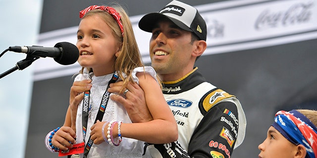 Aric Almirola's children Abby and Alex turn 9 and 10 this year. Alex was born the same year Aric became a full-time NASCAR Cup Series driver.