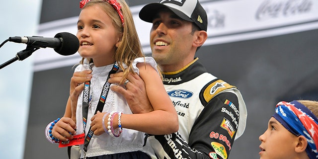 Aric Almirola's children Abby and Alex turn 9 and 10 this year. Alex was born the same year Aric became a full-time NASCAR Cup Series driver.