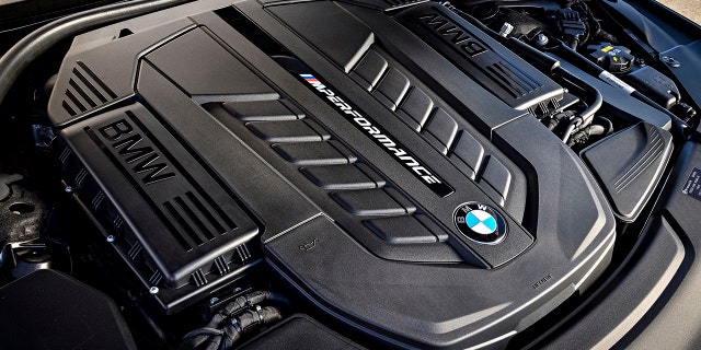 The M760i xDrive's V12 is rated at 601 hp.