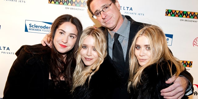Aubrey Saget, Mary-Kate Olsen, comedian Bob Saget and Ashley Olsen attend Stand Up For Scleroderma at Carolines On Broadway on November 8, 2010 in New York, City.