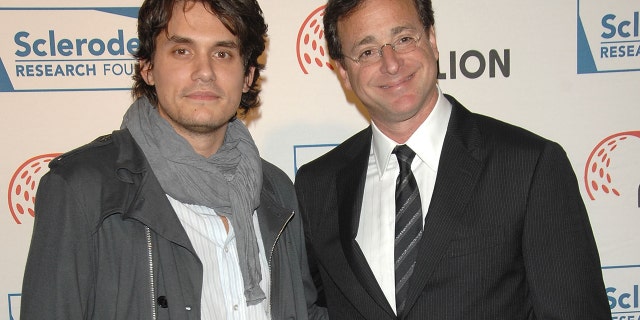 Pictured here in 2008, Mayer and Saget began their friendship in the early 2000s after the actor asked the singer to perform at a benefit for his Scleroderma Research Foundation.